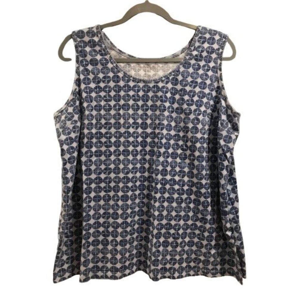 Women's 18/20 L Tank Top Woman Within Cotton